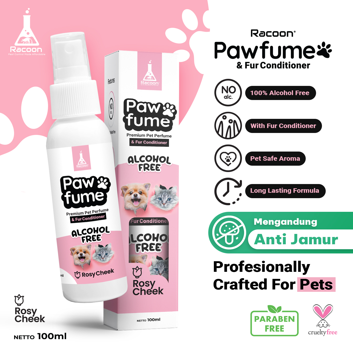 racoon pawfume phopro rosy cheek fix