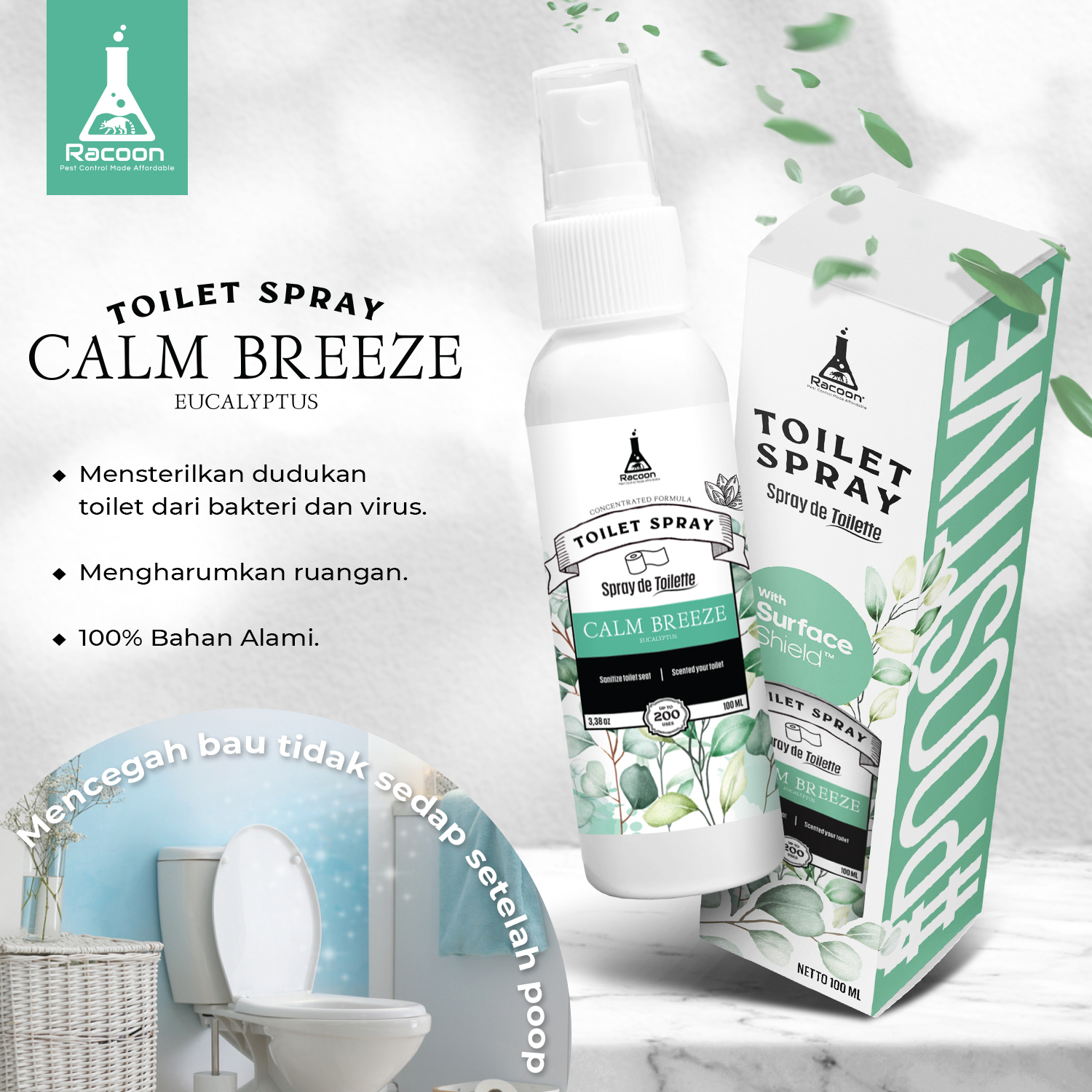racoon toilet spray calm breeze new fix